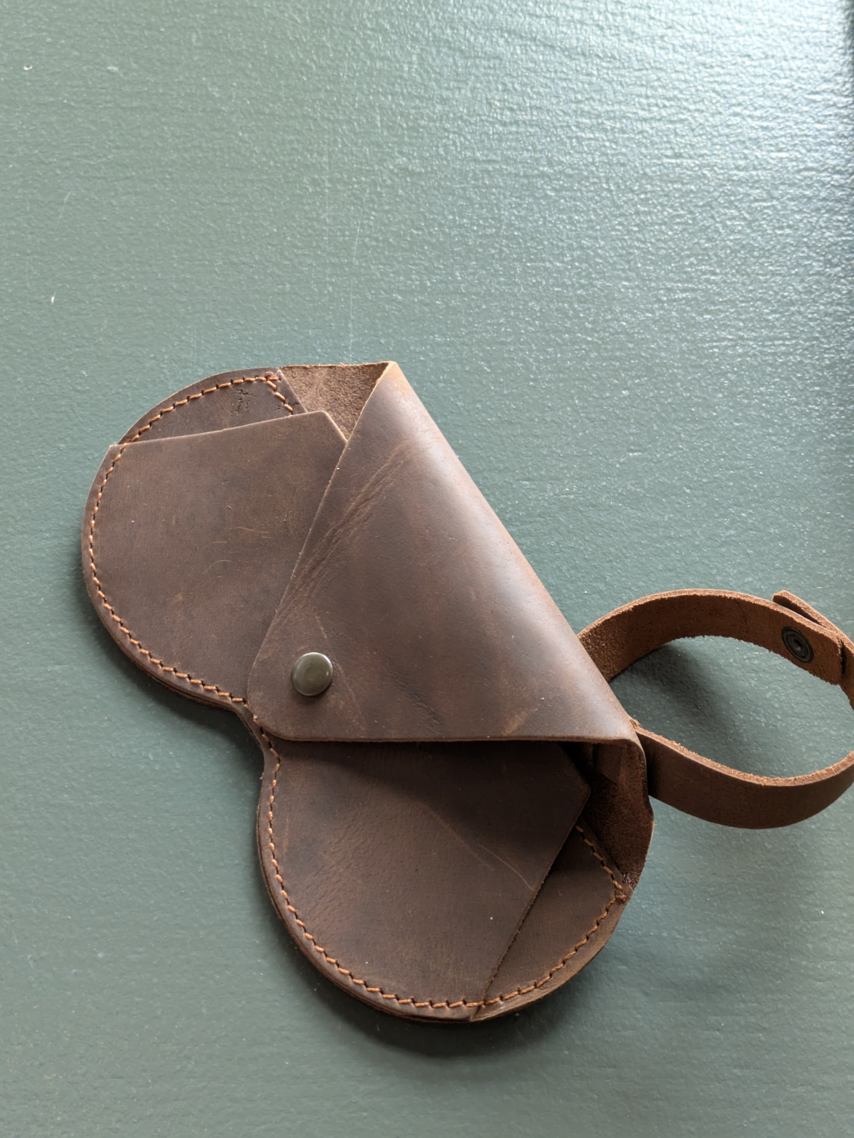 Leather Eye Glasses Case with Belt/Bag Loop