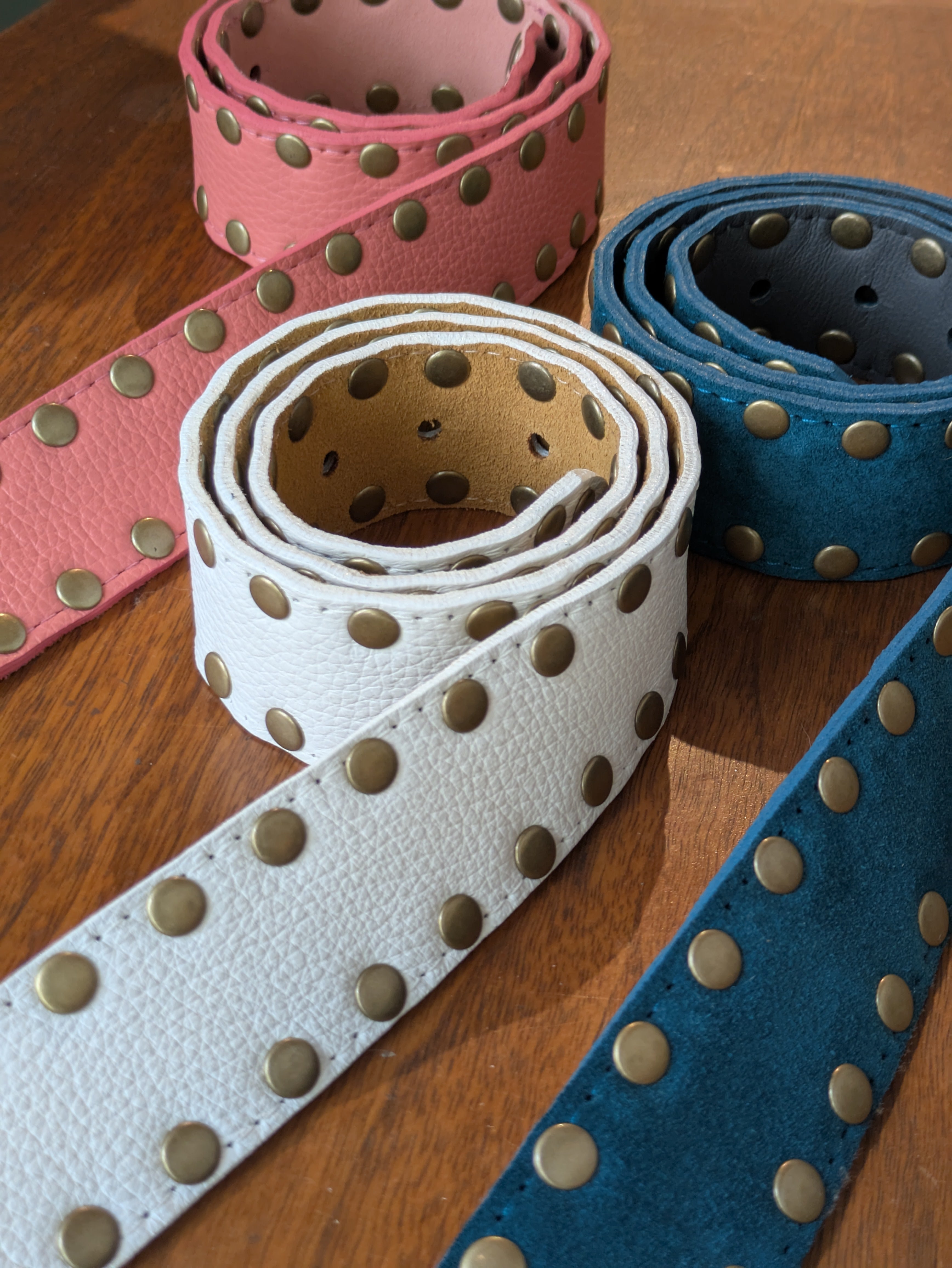 Kim White - Squared Off Studded Belt