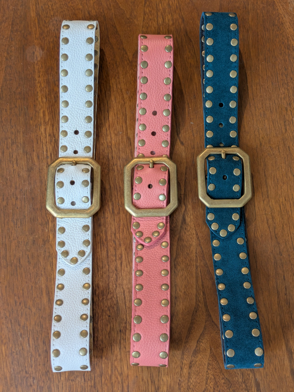 Kim White - Squared Off Studded Belt