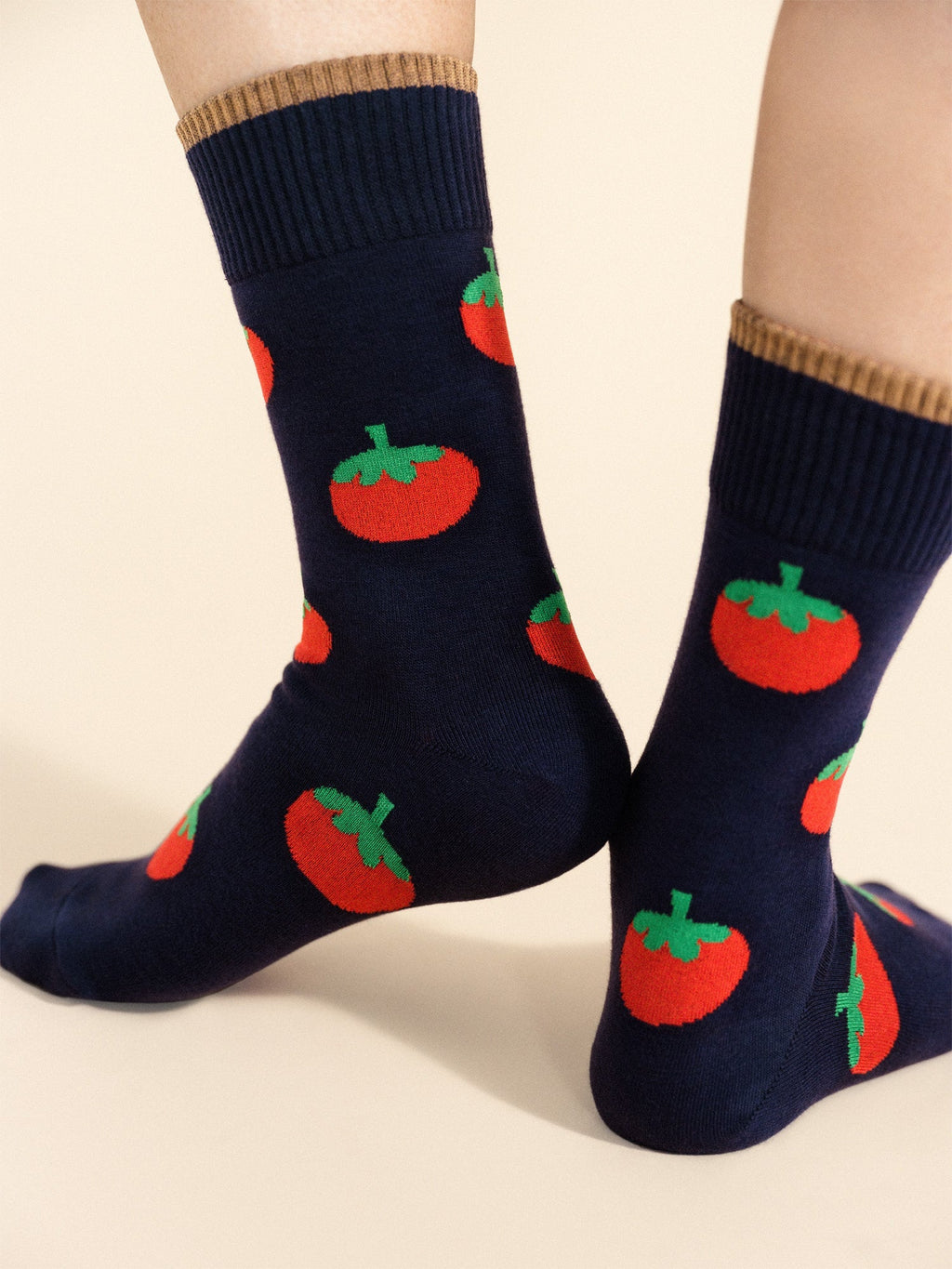 Tomato Garden Tall Crew Socks